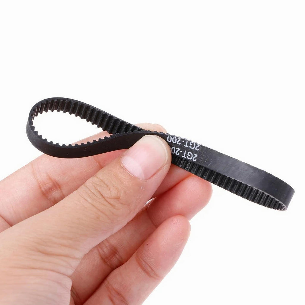 GT2 Timing Belt, 6mm Closed Loop Rubber Belt, Length 248mm, Width 6mm, Pitch 2mm, 2GT Synchronous Belts 3D Printer Belt, Black Loop Drive Belt 10pcs (248MM)