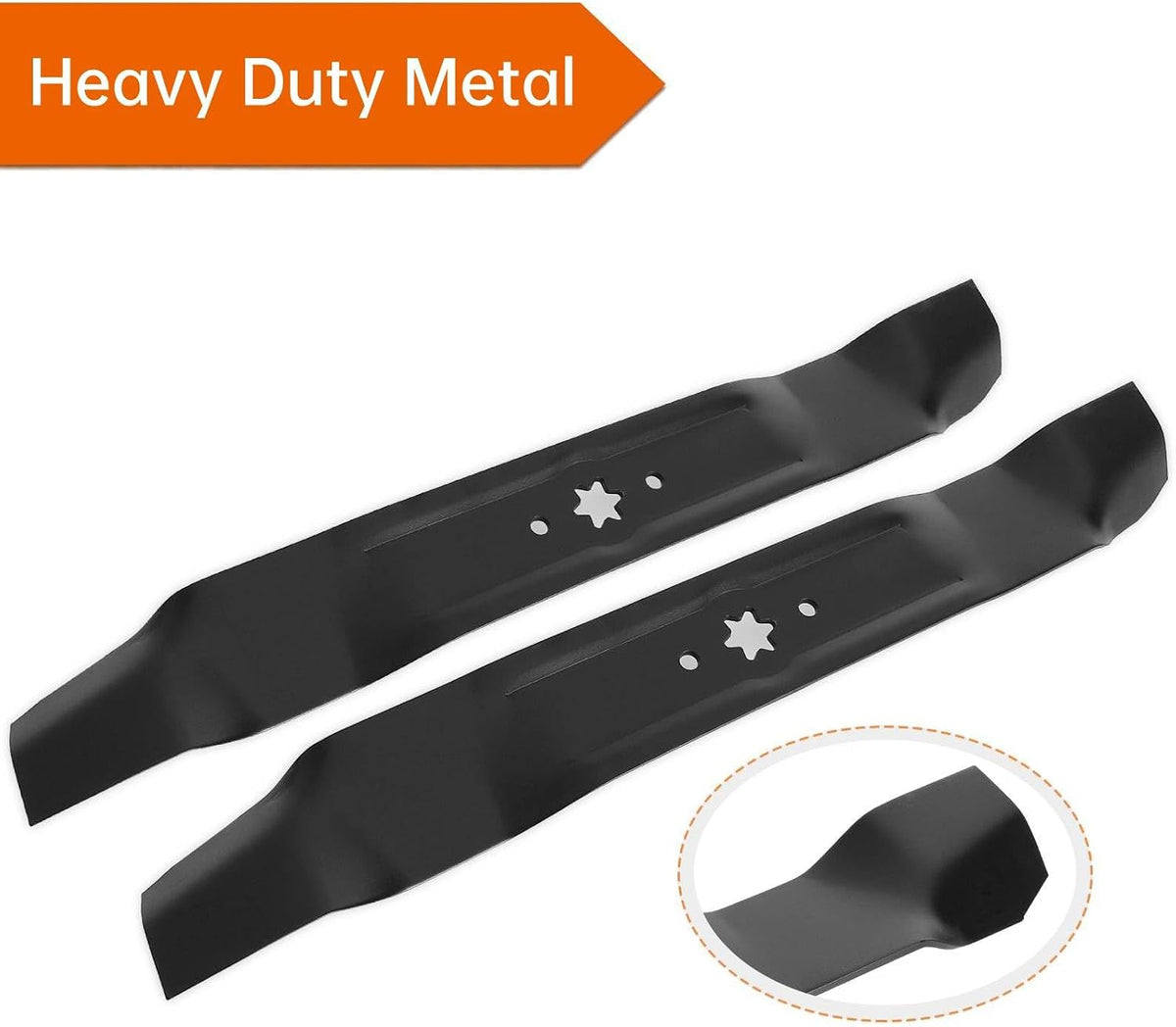 742-0616A Mower Blades for Cub-Cad et 42 Inch Mower, 942-04308 Mulching Blades for Craftsman/Troy Bilt/MTD 42" Riding Lawn Mower, Replace for 742-04308, 942-0616, 942-0616-X, 942-04126-X