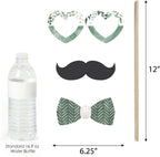 Boho Botanical Bridal Shower Photo Booth Prop Kit, DIY Props - 20pc