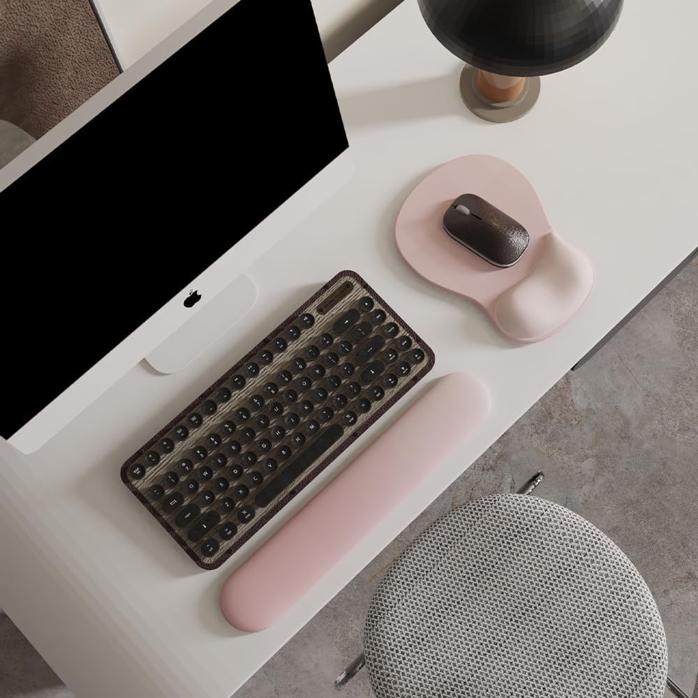 ErgoComfort Gel Wrist Rest Mouse Pad-Ergonomic Office Mousepad with Wrist Support-Non-Slip, Design Desk Accessories