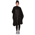 Zephyr Bleach-Proof All Purpose Styling Cape, 45" x 60", Black | Bleach, Color & Chemical Proof Salon Cape