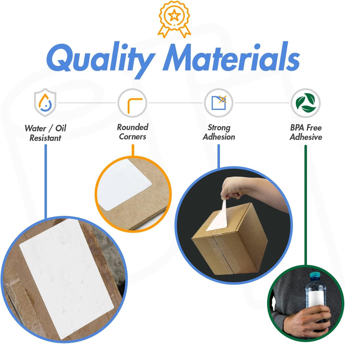 Direct Thermal Label, 2.25" x 1.25", 1" Core, 1 Roll, 1000/Roll