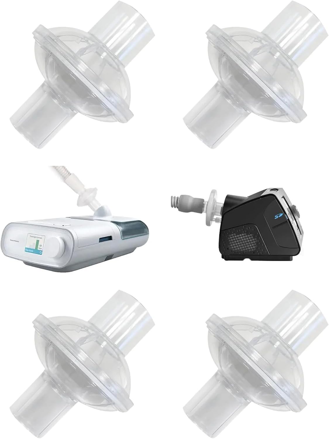 Universal CPAP Filters Inline, 4 Pack CPAP Inline Filter for CPAP Machine