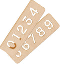 Number Stencils for Painting, DIY Crafts, & Custom Curb Address Painting, Reusable & Sturdy, 1-1/4 Inch, Pack of 3