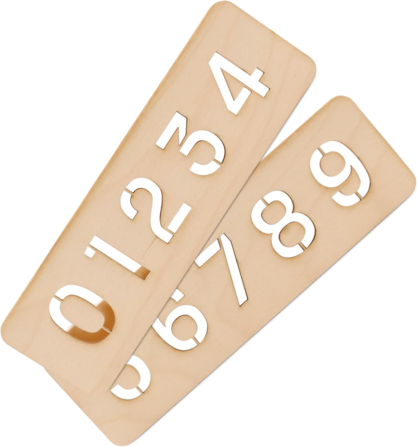 Number Stencils for Painting, DIY Crafts, & Custom Curb Address Painting, Reusable & Sturdy, 1-1/4 Inch, Pack of 3