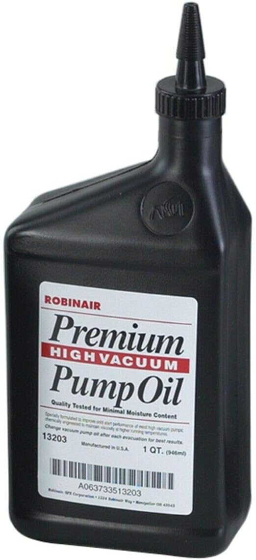 Robinair 13203.0 Premium High Vacuum Pump Oil - 1 Quart