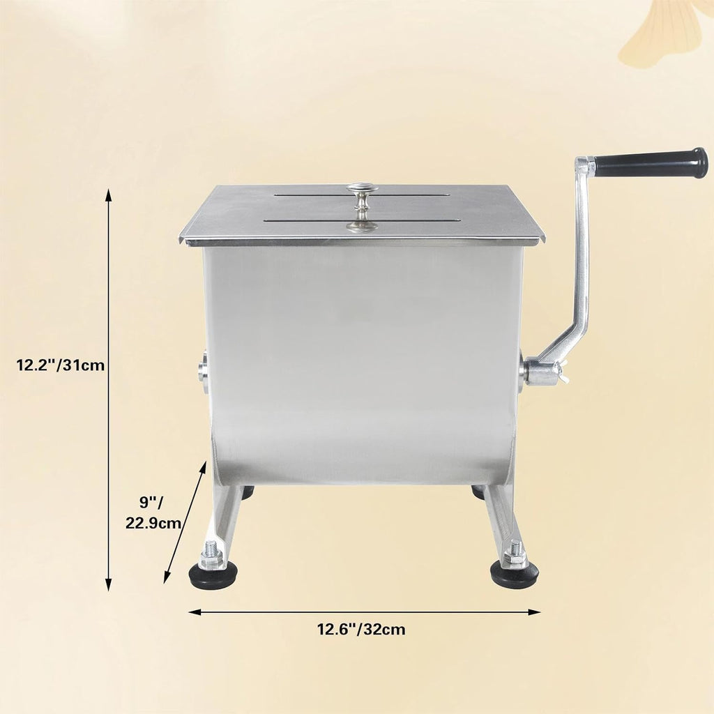 Meat Mixer, 15 Pound Meat Mixer for Sausage, 15lbs 7.5L Capacity Tank No Gear Box Sausage Mixer, Stainless Steel Food