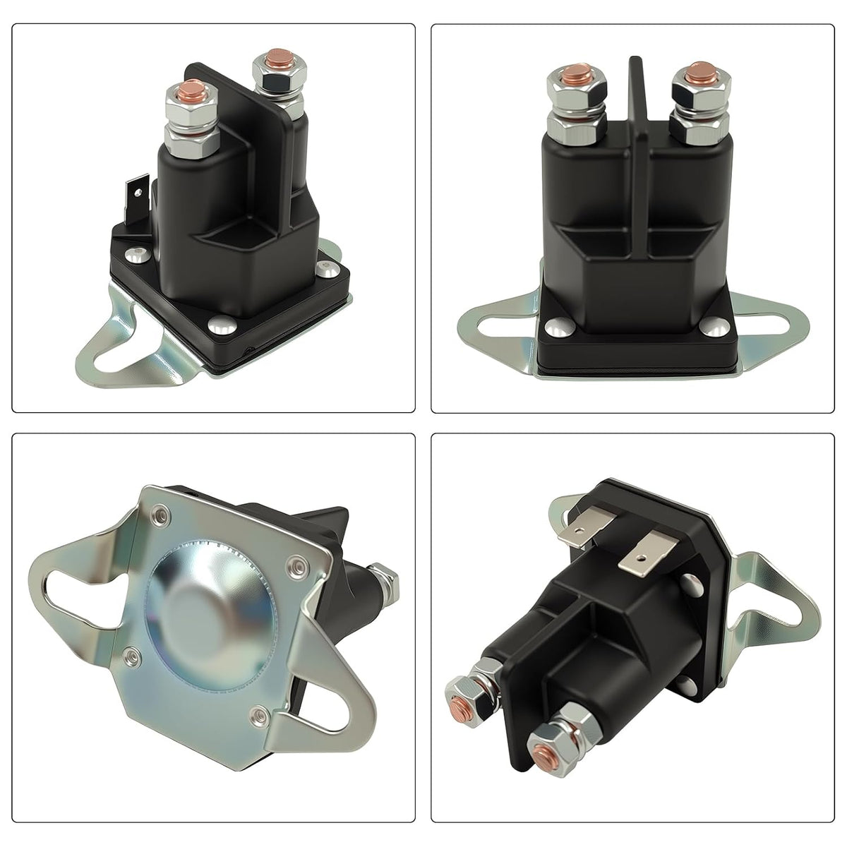 1755382YP Starter Solenoid Relay for Lawn Mower, 12V Relay Switch, Fit for Countax/Husqvarna/Snapper/Toro Lawn Mower Tractor, Replace 44814800, 5321384-06, 5321461-54, 1-8604, 47-1910, 740207