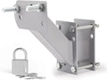 Spare Tire Mount Bracket with Lock, Side Mount Utility Spare Tire Carrier for Trailer Tongue Boat, 4 & 5 Lugs Wheel