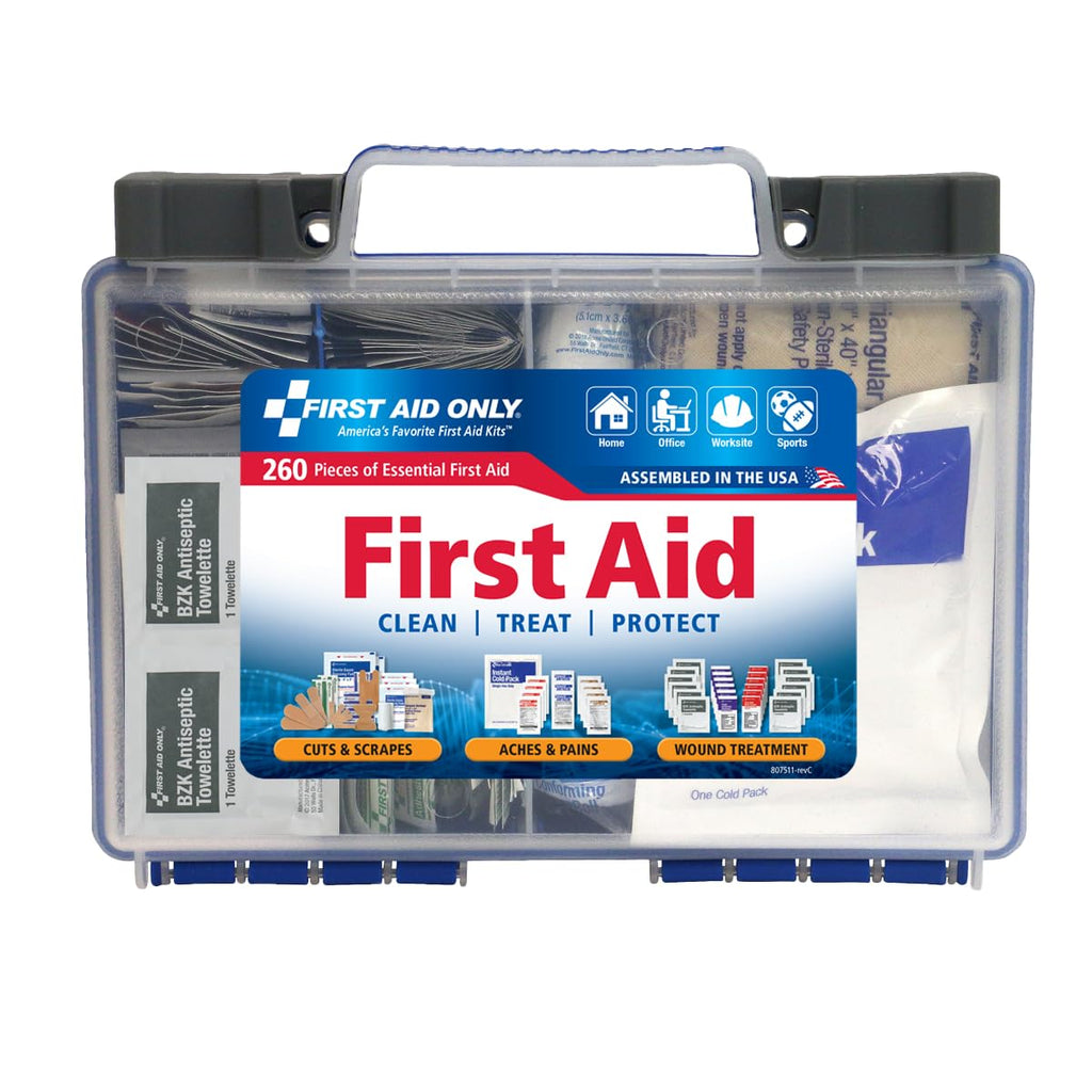 91248 OSHA-Compliant First Aid Kit, All-Purpose 50-Person Emergency First Aid Kit for Business, Worksite, Home, and