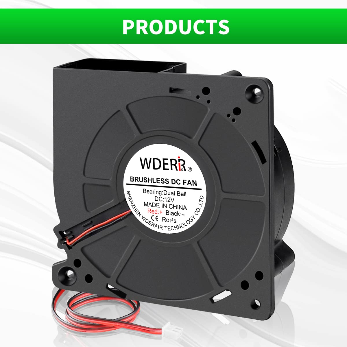 120mm x 32mm Dual Ball 12V Centrifugal Blower Fan Squirrel Cage 2P