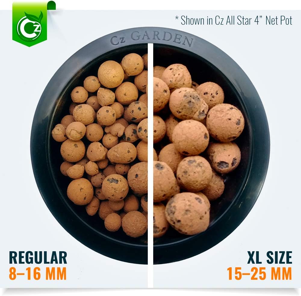 Expanded Clay Pebbles Grow Media for Orchids, NFT DWC Hydroponics, Aquaponics, Aquaculture LECA Plant Garden Soil