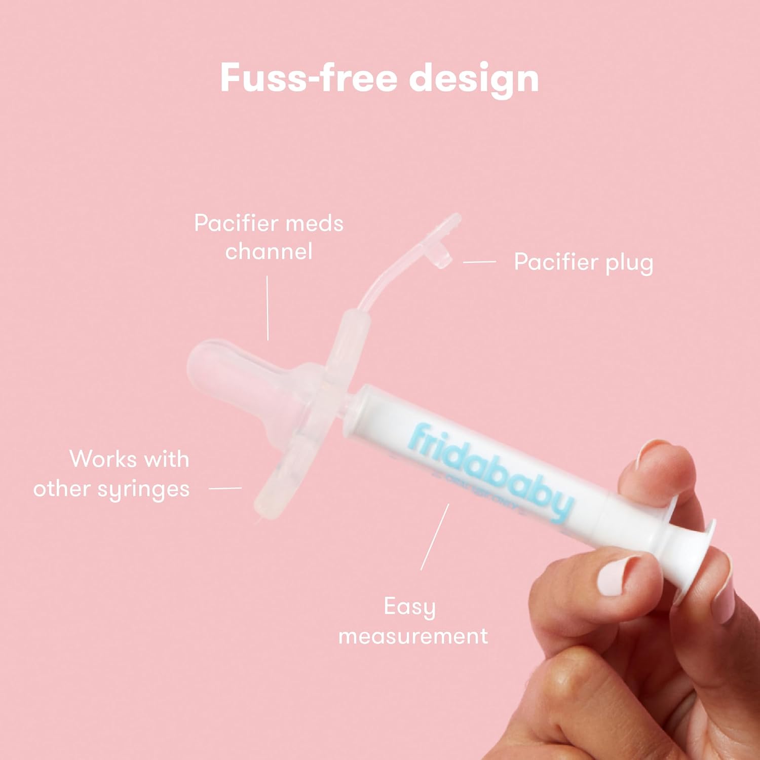 Medicine Pacifier Syringe, Accu-Dose Paci, Medi Frida Dispenser for Mess & Fuss Free Use, Made in USA