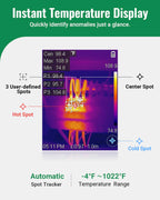 HSFTOOLS HF256 Thermal Imaging Camera, 256x192 IR Resolution Thermal Camera