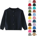 Girls Cardigan Sweater 2026 Fall Kids School Uniforms Cotton Button Down Toddler Sweaters Tops Winter Warm Jacket