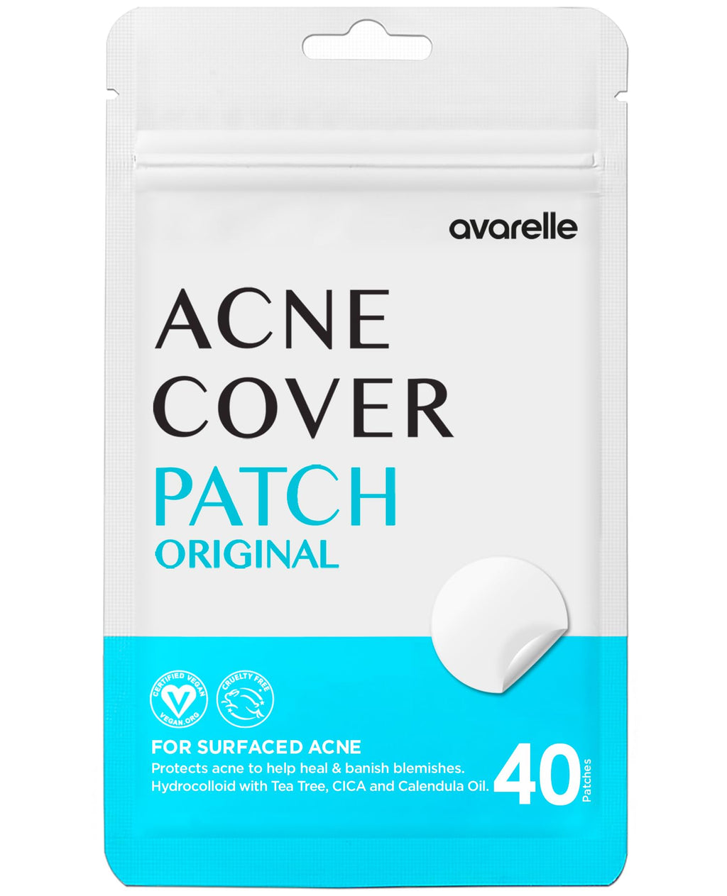 Original Hydrocolloid Acne Pimple Patches for face (40 Count)