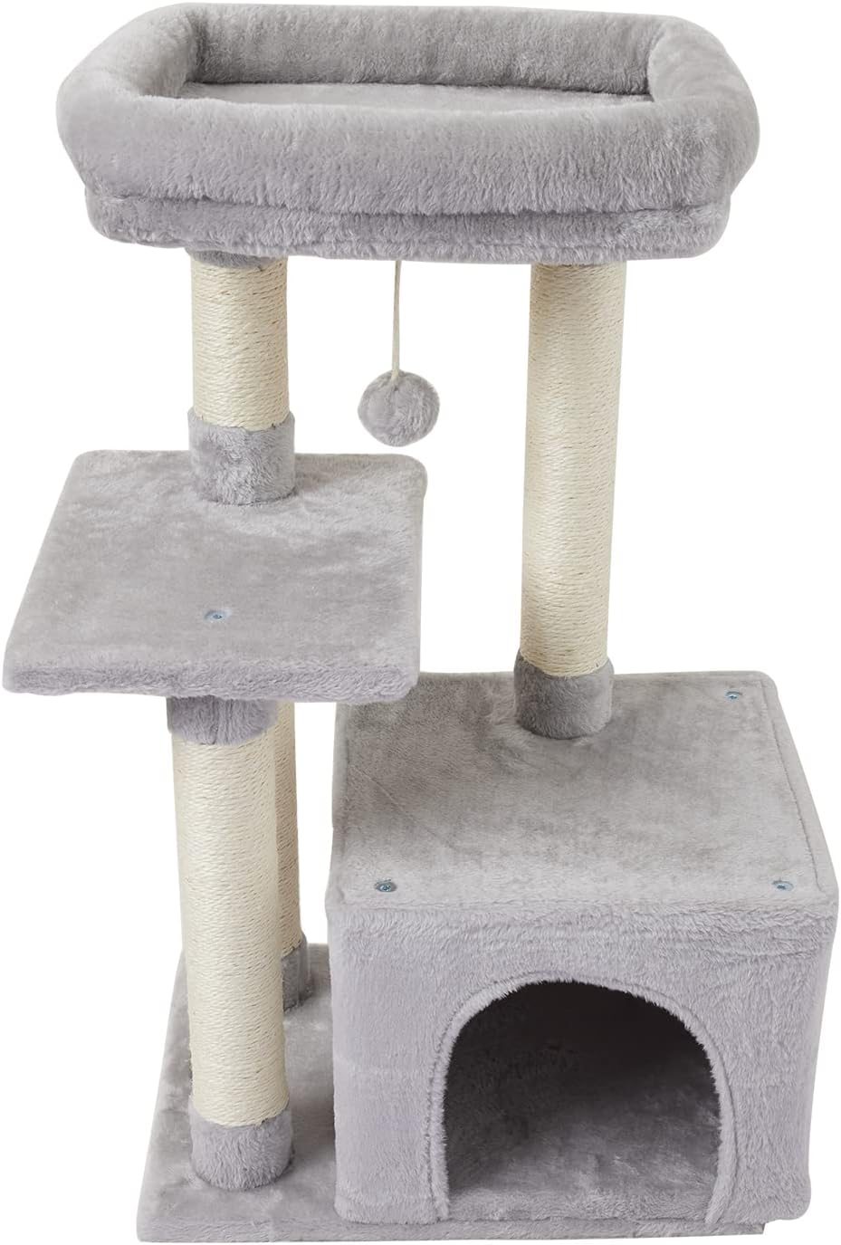 Cute Cat Tree Kitten Cat Tower for Indoor Cat Condo Sisal Scratching Posts with Jump Platform Cat Furniture Activity