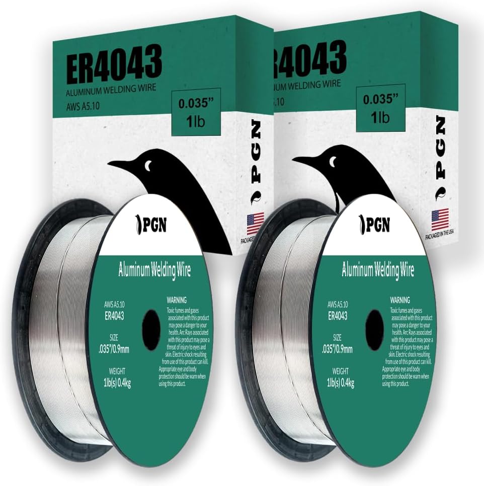 PGN ER4043 .035" (2 Pack) Aluminum MIG Welding Wire - 1lb Spool