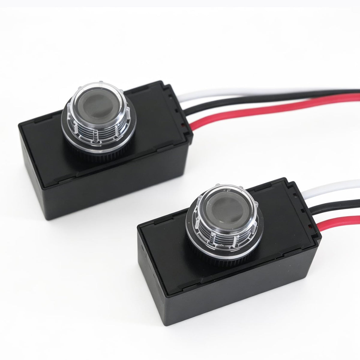 Heluok DC 12V Photoelectric Switch, 2 Pack Dusk Dawn Photocell Sensor, 6A