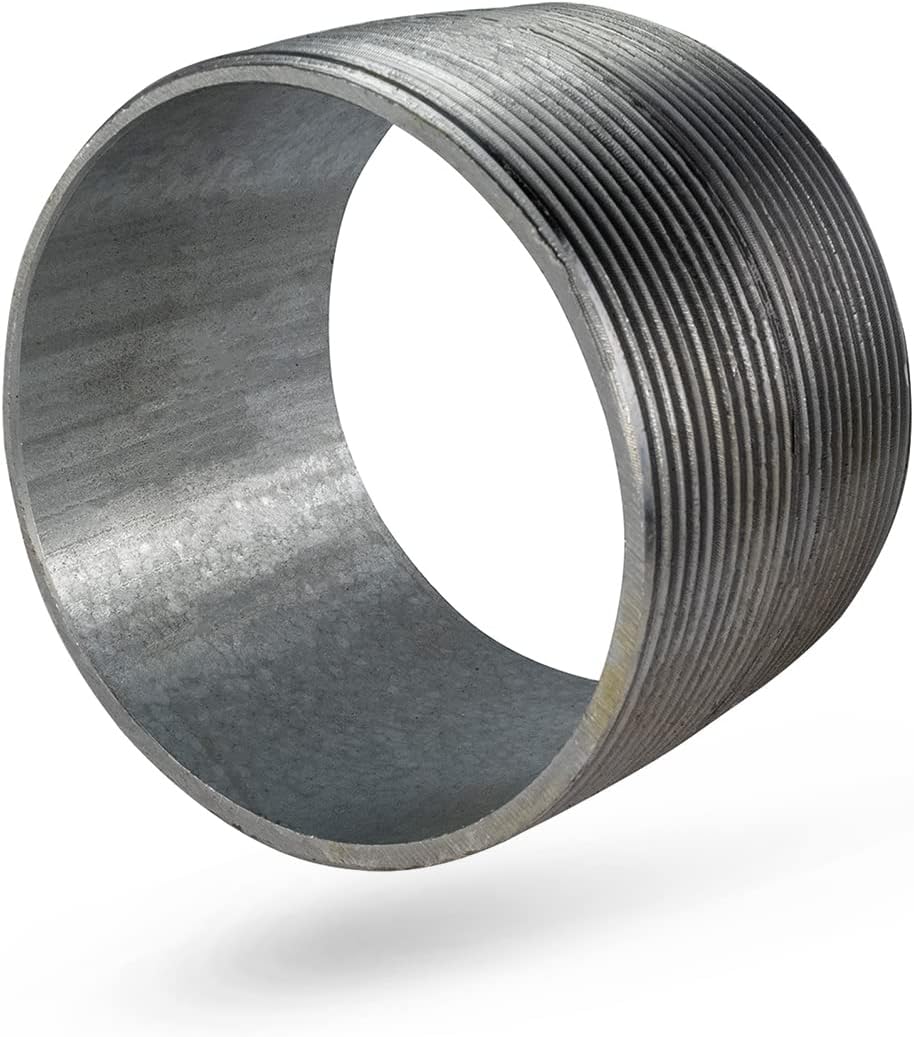 Everflow Supplies NPGL4000 Close Galvanized Steel Nipple Pipe Fitting with 4" Nominal Size Diameter