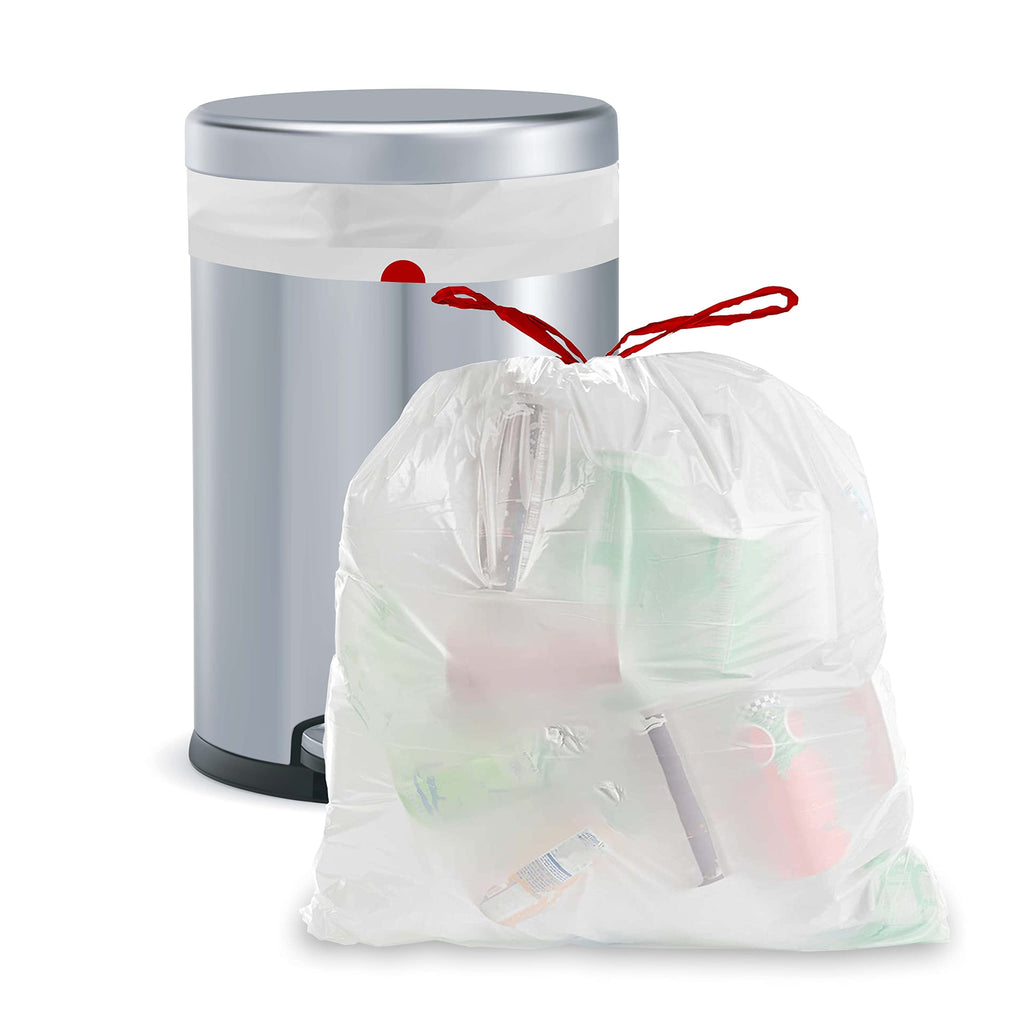 13 Gallon Drawstring Trash Bags - Bulk 200 Count