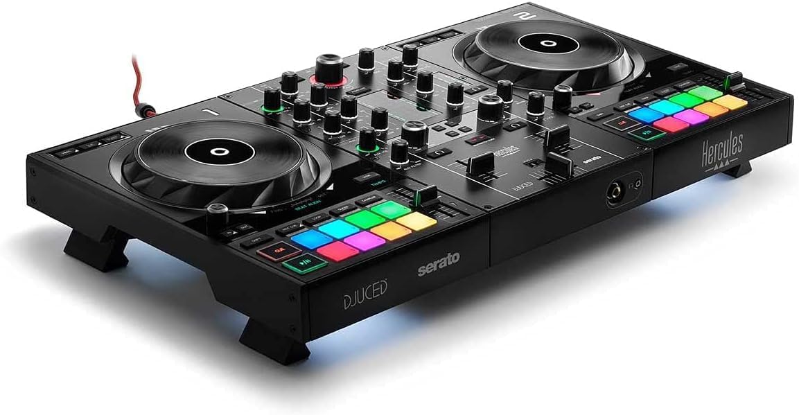 DJControl Inpulse 500 MK2 2-Channel DJ Controller Bundle with Case, TRS-to-RCA Breakout Cable, and Austin Bazaar
