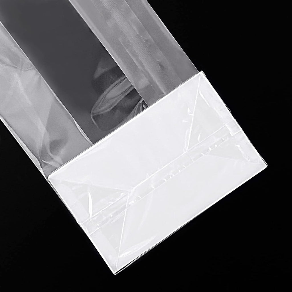 Gusseted Flat Bottom Cellophane Bags 3x2x8 In 50Pcs