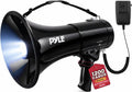 Portable Compact PA Megaphone Speaker with Alarm Siren & Adjustable Volume - 50W Handheld Lightweight Bullhorn - with