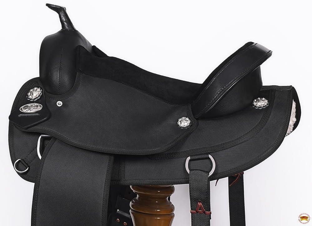 Flex Tree Western Horse Saddle Cordura Synthetic Trail & Pleasure | for Horses