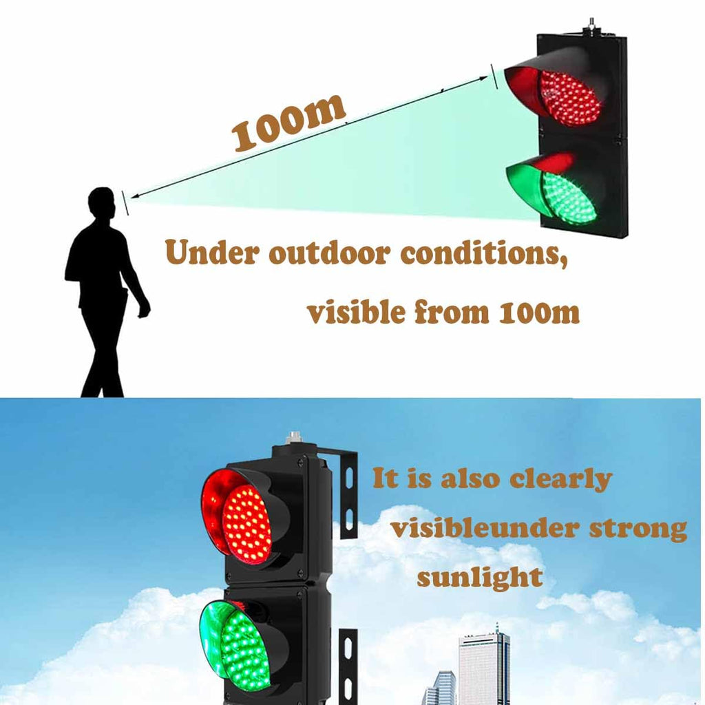 Traffic Light,4 Inch Stop and Go Light,Red/Green Dock Lights