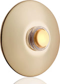 BR5WL Lighted Doorbell Button, 1-Pack, Brass