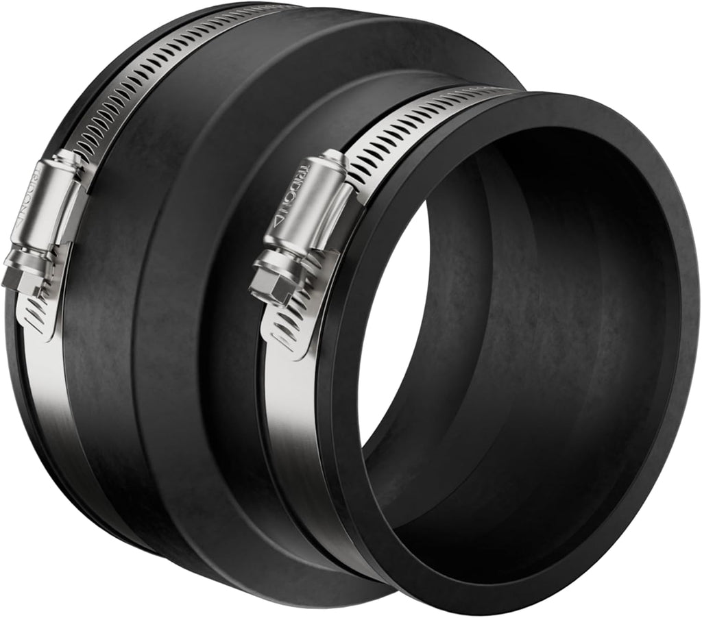 Fernco 4 In. x 3 In. Flexible PVC Coupling - 1 Each