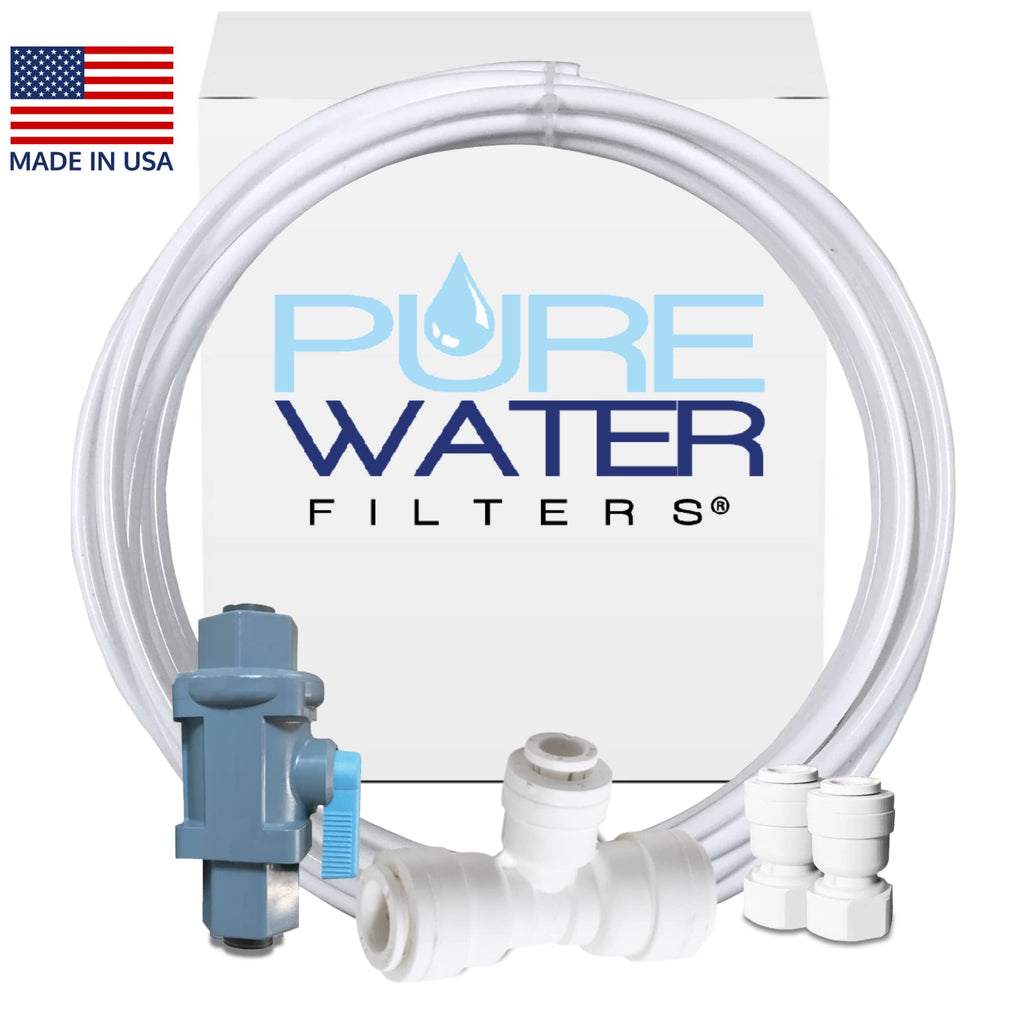 Water Line Hookup and Installation Kit for Refrigerators and Ice Makers