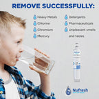 Nufresh Refrigerator Water Filter Replacement for Whirlpool 4396508, 1-Pack