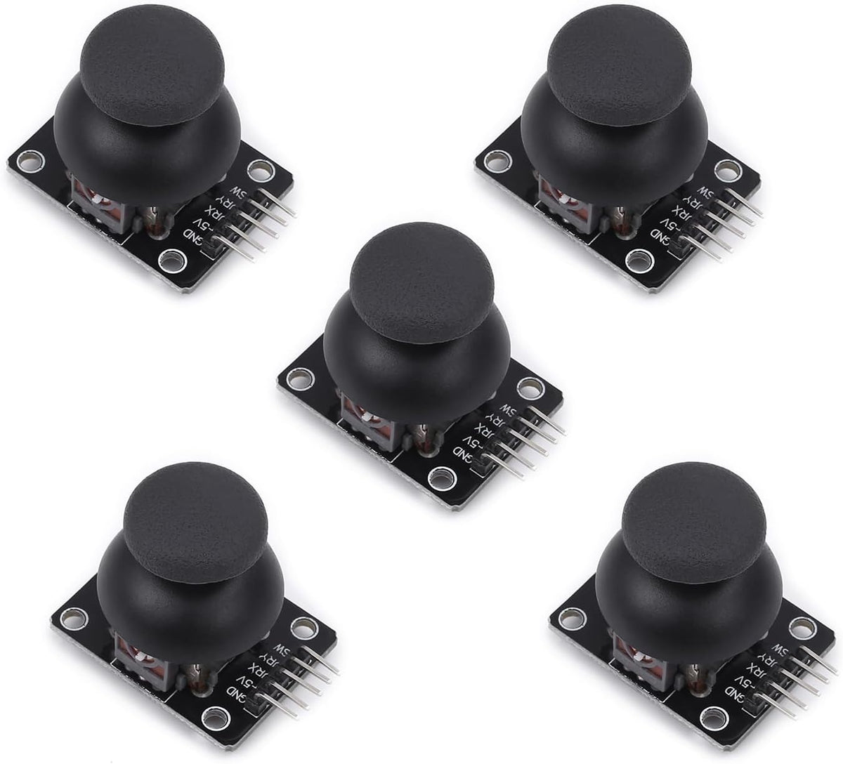 5-Pack Joystick Module KY-023, Dual-Axis XY Analog