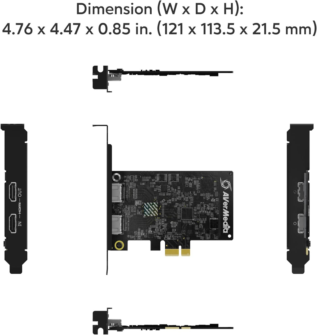 HDMI Capture Card for Streaming and Video Gaming, 4K60 Pass-Through with Ultra-Low Latency on PS5, PS4 Pro, Xbox