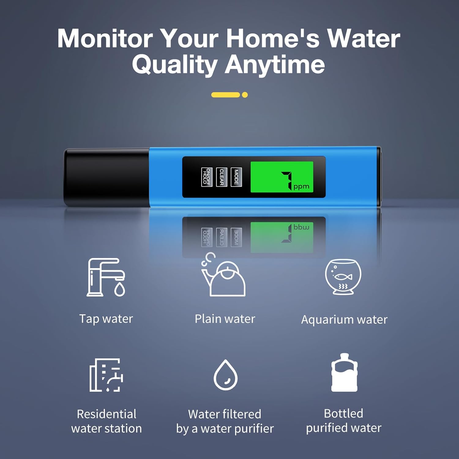 2025 All-New 4 in 1 Tds Meter Digital Water Tester - Accurate and Reliable TDS EC & Temp(°C,°F) Meter - 0-9999ppm