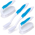 Scrub Brush Set, 4 Pack Deep Cleaning Brush Kit, Blue