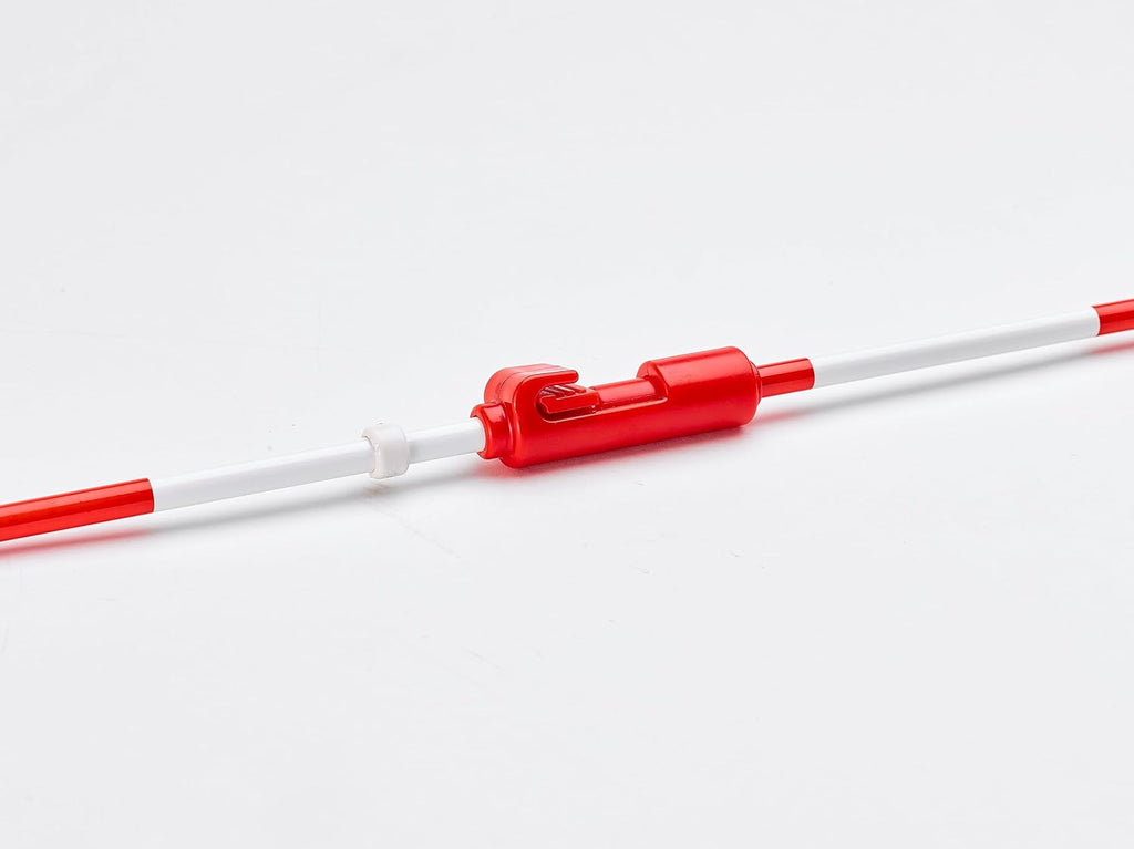 Official Red & White Volleyball Clamp-On Net Antennas, 1 Pair, Fits 36" & 1 Meter Nets