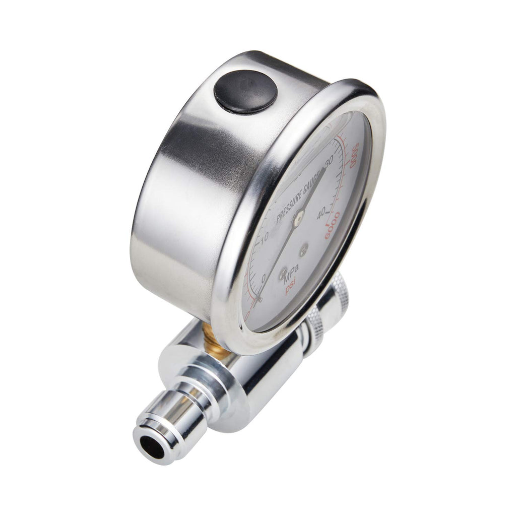 Raincovo Pressure Washer Gauge, 6000 PSI, 3/8 Inch Quick Connect