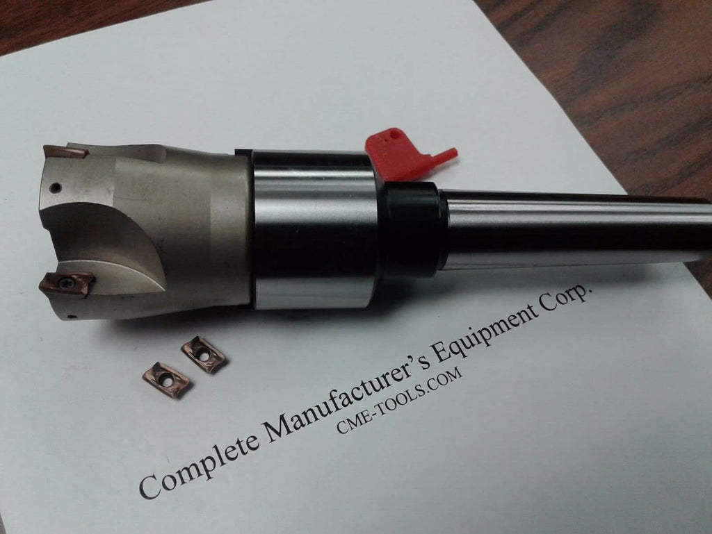 2" 90 degree indexable face mill, shell mill, MT3 arbor, Sandvik #506-SDVK-2