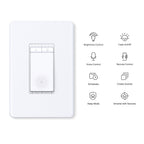 Tapo Smart Dimmer Switch, Single Pole, Need Neutral Wire, S500D(4-Pack)