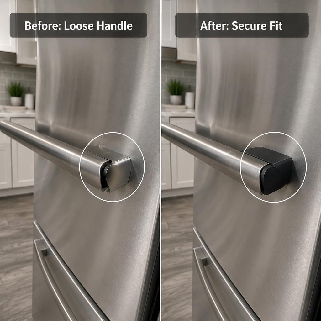 Refrigerator Handle Repair Tabs, Compatible with GE GNE25JSKCFSS, 2-Pack
