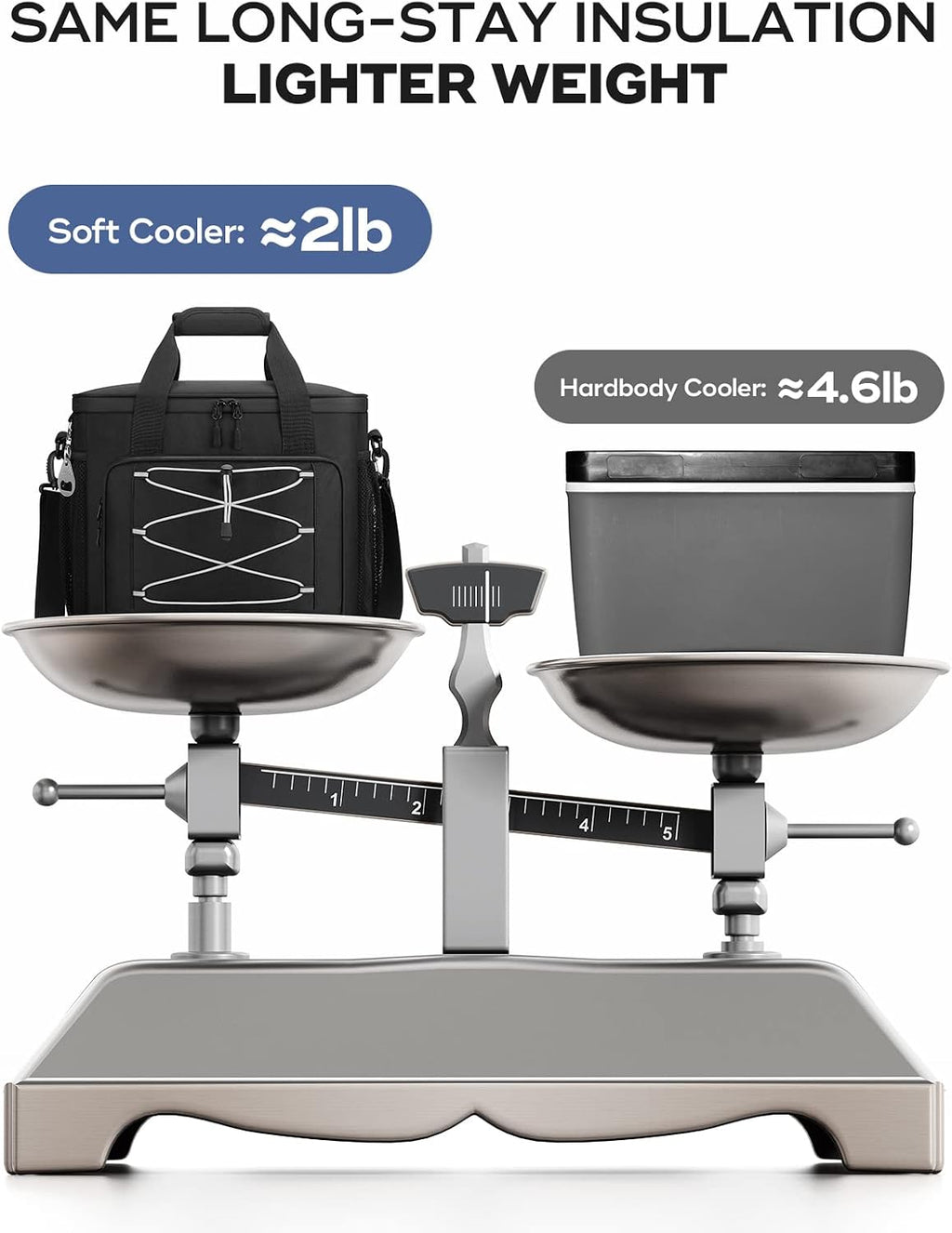 35/45 Can Collapsible Soft Cooler Bag, Leakproof Ice Chest | 24h Cold (With Ice), Multi-Pockets, 5-Layer
