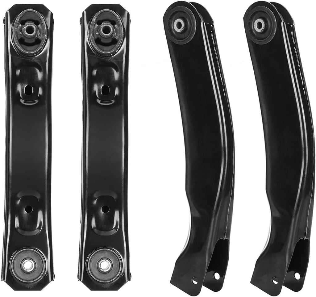 Front Lower + Upper Control Arms Fit for Jeep Grand Cherokee 1999 2000 2001 2002 2003 2004, Replace K640797 K640773