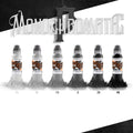 Poch Monochromatic Tattoo Kit of 6 Tattoo Ink - Professional Tattoo Ink in Grey & Black Shades - Skin-Safe Permanent