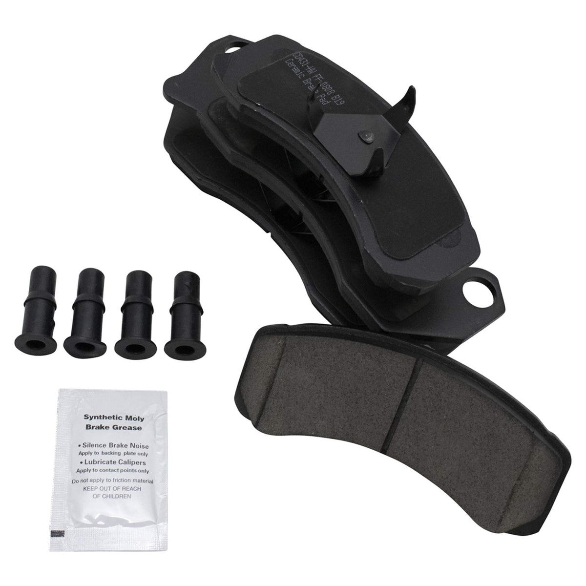 TRQ Front Performance Brake Pad & Rotor Kit with Chemical Kit Ceramic