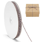 White Brown String - 2mm 328ft Cotton Twine String for Gift Wrapping, Baking, DIY Crafts, Holiday Decorations (White