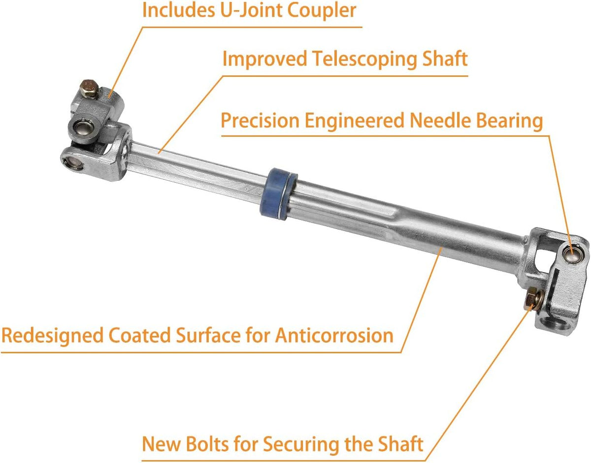 Steering Column Lower Intermediate Steering Shaft with U-Joint Coupler | Replacement for 2009-2014 Ford F-150, 2007-2014 Ford Expedition & Lincoln Navigator | Replaces# 8L1Z-3B676-A, 8L1Z3B676A
