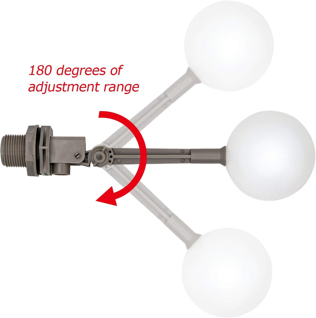 2 Pack 1 Inch Water Float Valve for Pond